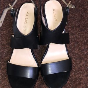 Aldo Faustina Black Wedges